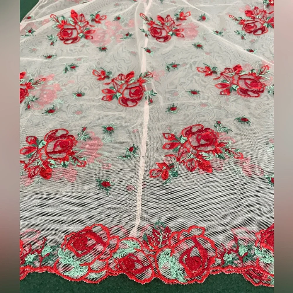 Victoria's Secret Floral Embroidery Sheer Mesh Slip - Picture 9 of 16